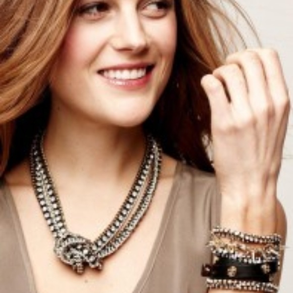 :: Stella & Dot Vintage⚔️SILVER Twist Bracelet - Picture 3 of 5